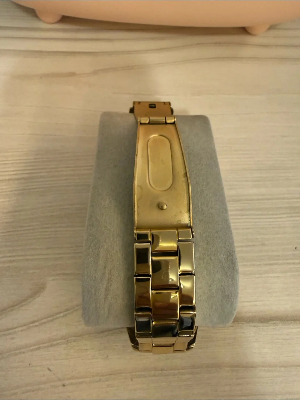 Express Women's Gold Crystal-Accented Bracelet Watch